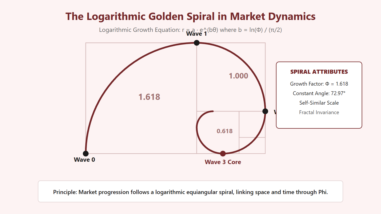 The Logarithmic Golden Spiral in Market Dynamics