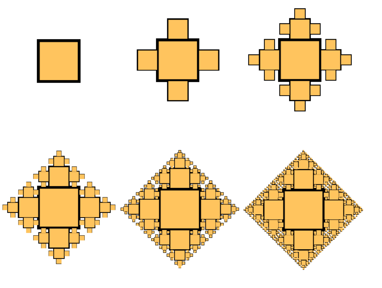 Koch Snowflake Fractal Geometry Illustrating Recursive Self-Similarity
